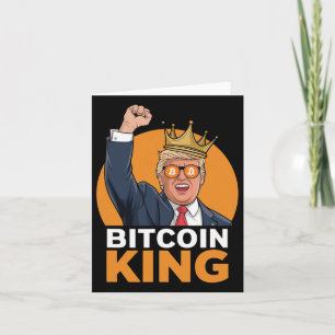 Cartão Kawaii Bitmoney King Trump Crypto Shades Bitmoney