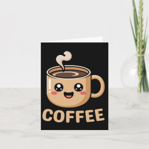 Cartão Kawaii Caffee Creamer Cup Cute Halloween Costume R