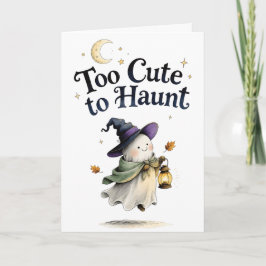 Cartão Kawaii Ghost Too Cute To Haunt
