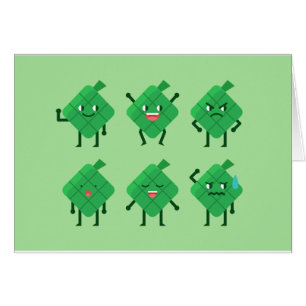 Cartão kawaii Ketupat