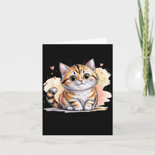 Cartão Kawaii Sinta AWE TISMO Gato Autismo OT ABA Superpo