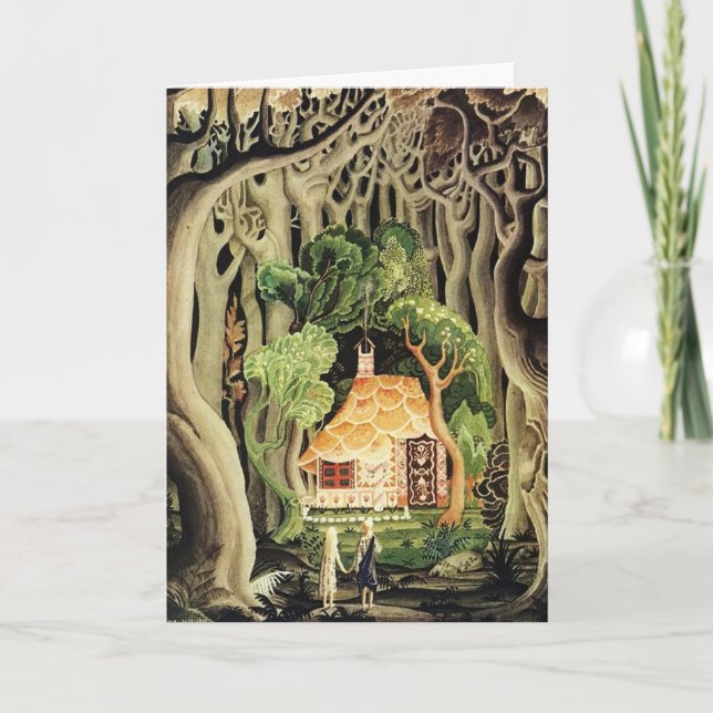 Cartão Kay Nielsen Hansel e Gretel (Frente)