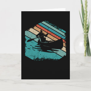 Cartão Kayak Retro Vintage Water Sports