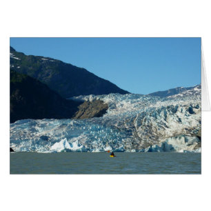 Cartão Kayaking no Glacier Mendenhall