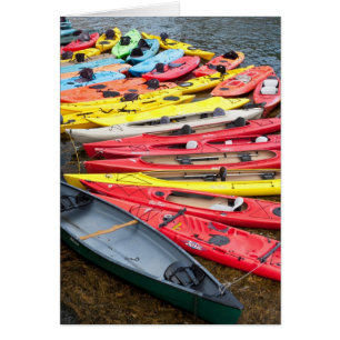 Cartão Kayaks Colorida