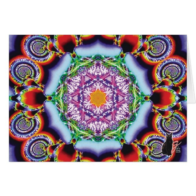 Cartão KC Kaleidoscópio Zionesque (Frente Horizontal)