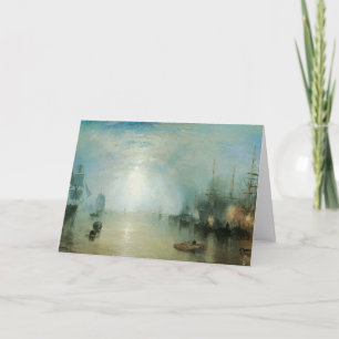 Cartão Keelmen Heaving Coals, Luar por Joseph Turner