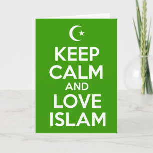 Cartão Keep Calm Islamic