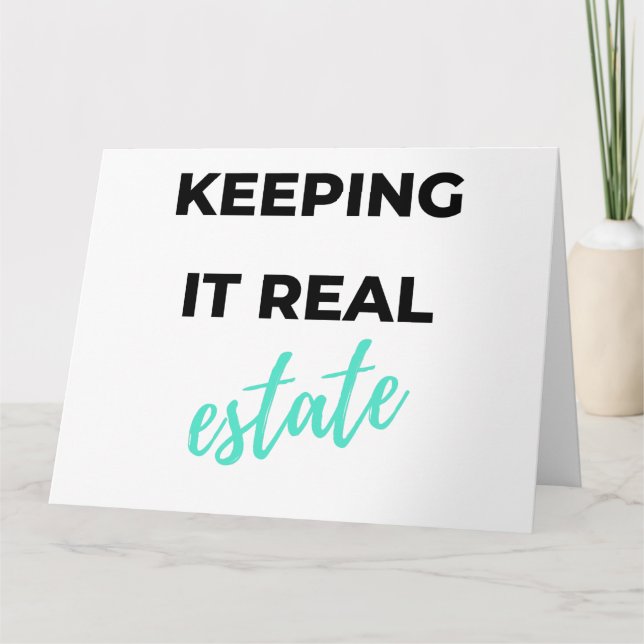 Cartão Keeping It Real Estate 2 (Frente)