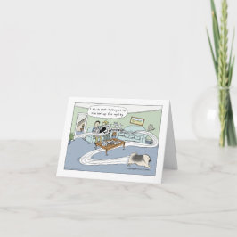 Cartão Keeshond Dog Agiley Cartoon Aniversário Saudação