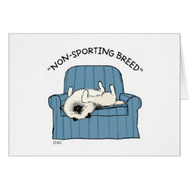 Cartão Keeshond "Raça Não Desportiva"