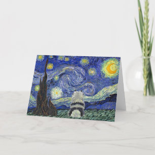 Cartão Keeshond Starry Night