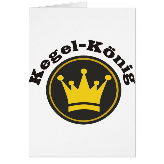 Cartão Kegelkönig (Frente)