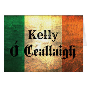 Cartão Kelly Irish Flag