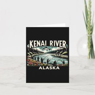 Cartão Kenai River Alaska Ak Salmon Fish Nature