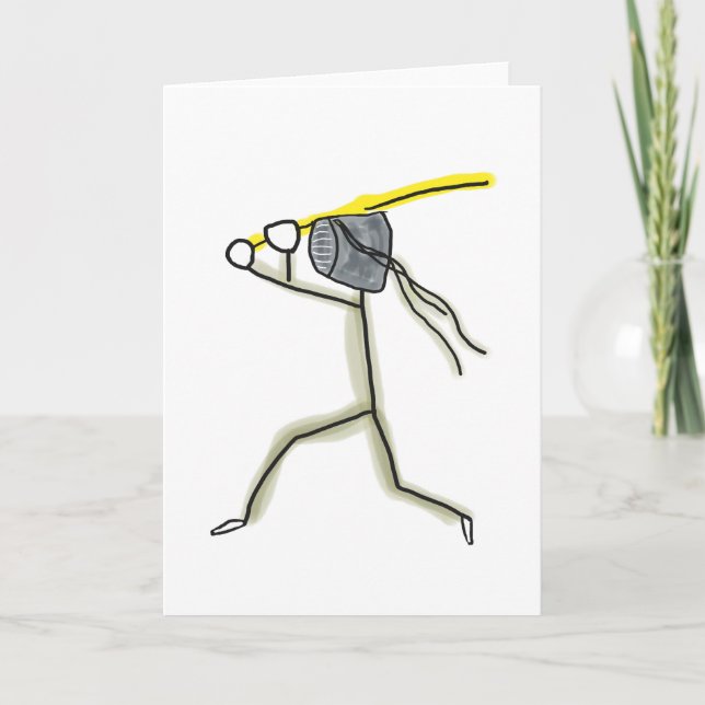 Cartão Kendo Stickman (Frente)