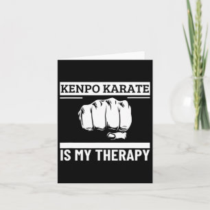 Cartão Kenpo Karate É Minha Terapia Engraçada Americana K