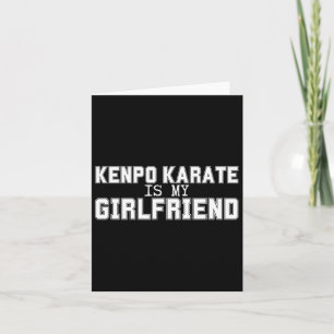 Cartão Kenpo Karate É O Meu Namorada Engraçado Kenpo Amer
