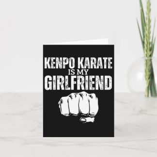 Cartão Kenpo Karate É O Meu Namorada Engraçado Kenpo Amer
