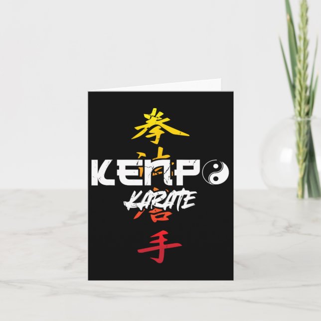 Cartão Kenpo Karate Karate (Frente)