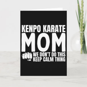 Cartão Kenpo Karate Mãe Cita Engraçado Americano Kenpo