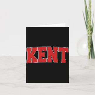 Cartão Kent Ohio Estilo Varsity EUA Esportes Vintage