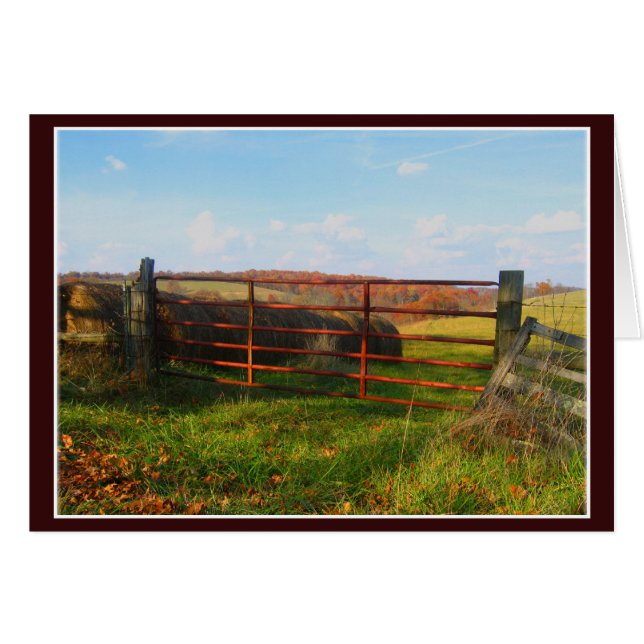 Cartão Kentucky Fall (Frente horizontal)