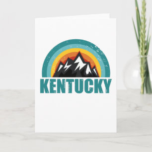 Cartão Kentucky Retro Sunset dá presentes aos Estados Ame