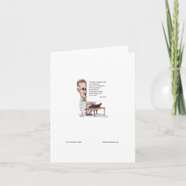 Cartão Kerr/London James Joyce & English Is Torture Cote (Frente)