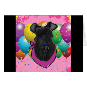 Cartão Kerry Blue Terrier Birthday