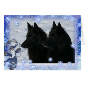 Cartão Kerstkaart 2 Groenendaelers