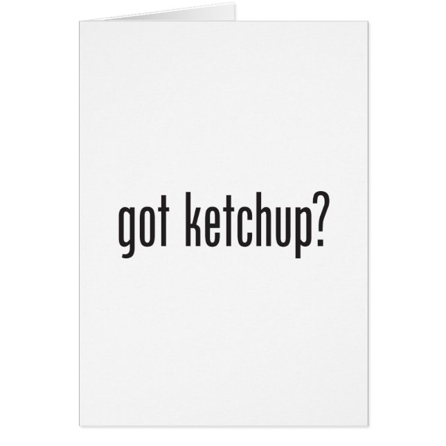 Cartão ketchup (Frente)