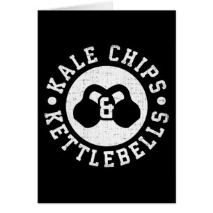 Cartão Kettlebells e Kale Chips - Engraçado Workout Novel