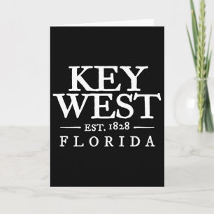 Cartão Key West Flórida Camiseta Letra Meninos Meninas Ho