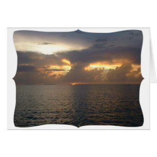 Cartão Key West Sunset - Dia de Casamento de Robin