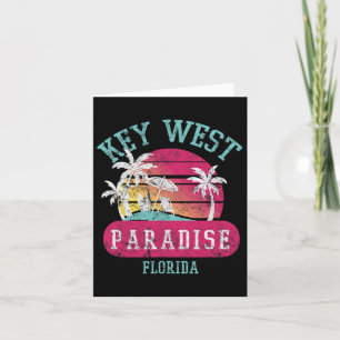 Cartão Key West Sunset Vintage Florida Novelty Art