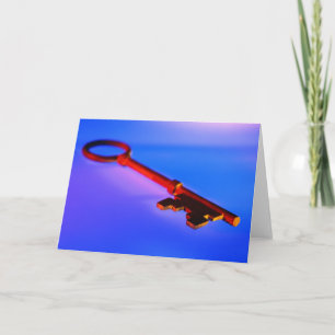CARTÃO KEY WITH BLUE BACKGROUND