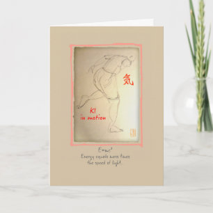 Cartão "Ki in Motion Card" Obrigado Amigo