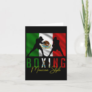 Cartão Kickbo Gritante Mexicano de Boxing Humoroso