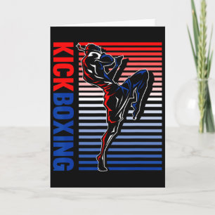 Cartão Kickboxing Artes Marciais Kickboxing Amante Boxe K