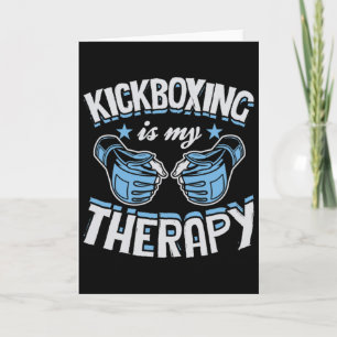 Cartão Kickboxing É Minha Terapia Boxe Engraçado Karate M