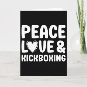 Cartão Kickboxing Eu Amo Kickboxing Kickboxer