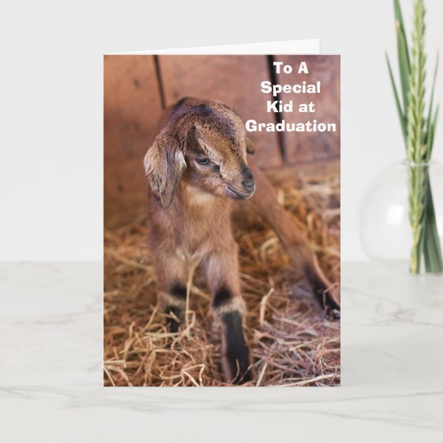 CARTÃO KID DIZ "PARA UMA CRIANÇA ESPECIAL NA GRADUAÇÃO"T (Frente)
