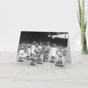 Cartão Kids and Baseball, early 1900s