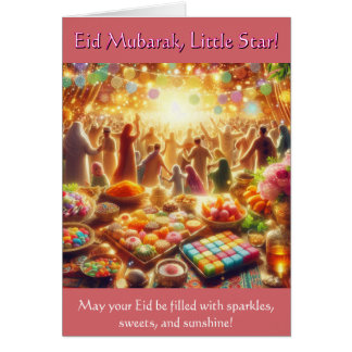 Cartão Kids Eid Card - Eid Mubarak Little Star