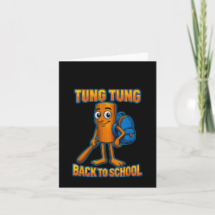 Cartão Kids Memg Tung Sahur Italiano Brainrot De Volta Pa
