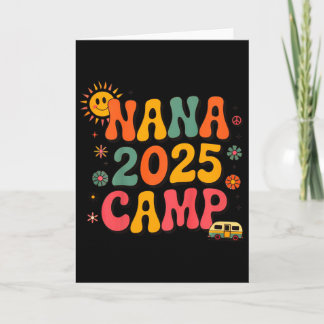 Cartão Kids Nana Camp 2025 Family Vacation Summer Camping