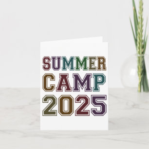 Cartão Kids Summer Camp 2025 Equipe Hospedeira de Profess