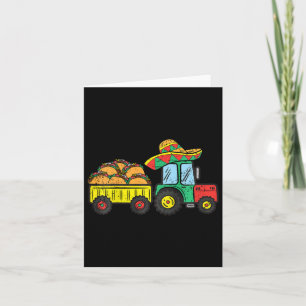 Cartão Kids Taco Trator Cinco De Mayo Comida Fiest Mexica