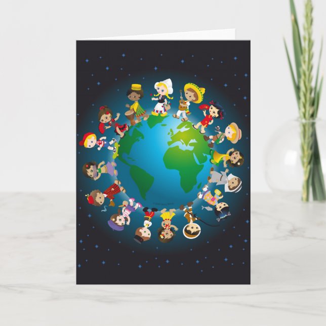 Cartão Kidz do mundo (Frente)